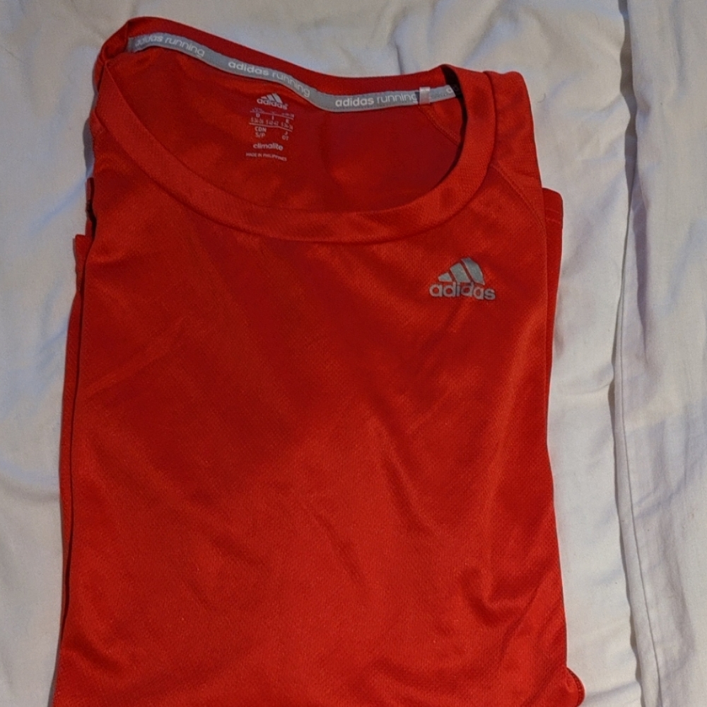 Burnt orange/ red long sleeve Adidas top